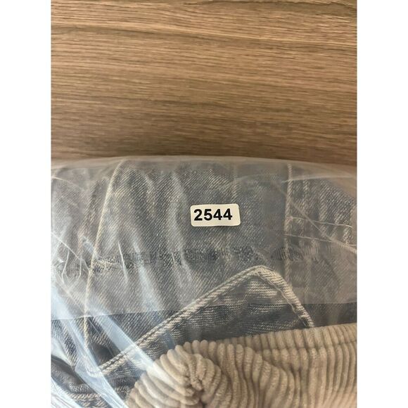 Vtg 80s 90s Lee Riveted Corduroy Collar Denim Barn Chore Jacket Trucker L USA - Picture 11 of 11